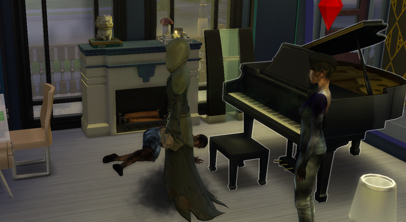 Illustration for article titled The Sims 4 Celebrity House Update: Tilda Swinton Saves Drake's Life